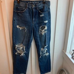 American Eagle, Size 6, 90’s Boyfriend Jeans, barely worn